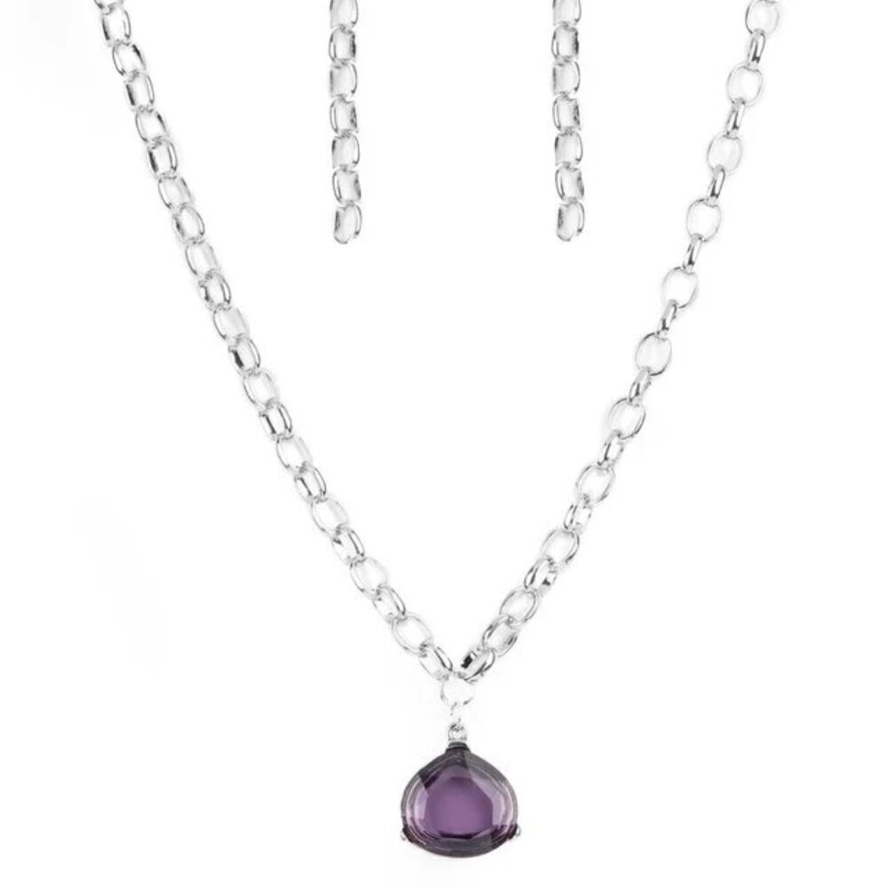 Gallery Gem Purple Necklace